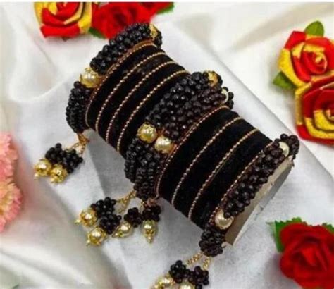 Fcity In Stylish Bangles Set Black Latkan Elite Glittering Bracelet