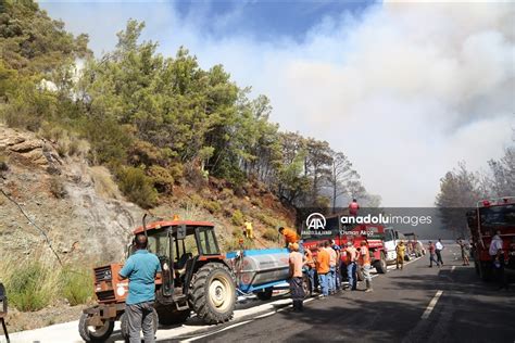 Marmaris teki orman yangını Anadolu Ajansı