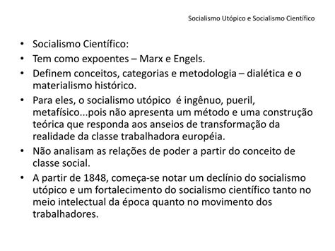 Ppt Socialismo Ut Pico Socialismo Cient Fico Powerpoint Presentation