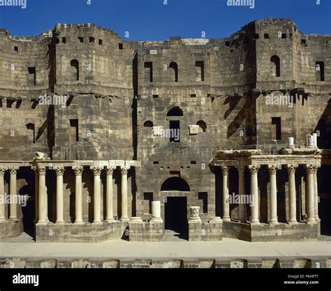 Siria Bosra Teatro Romano Scaenae Frons Porticus Post Scaenam Y