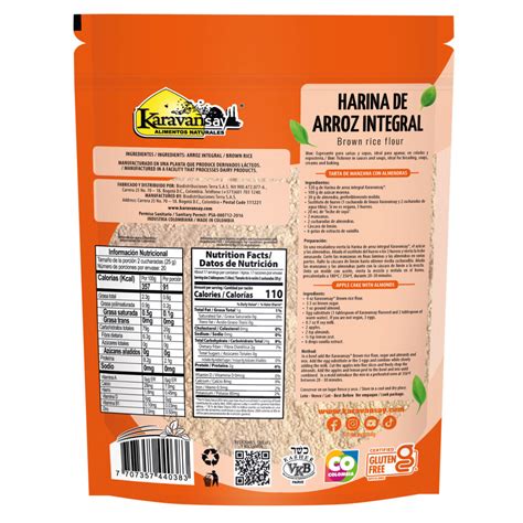 Harina De Arroz Integral X 500g Karavansay