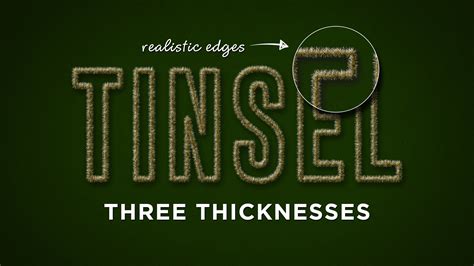 Tinsel Photoshop Effects - Design Cuts