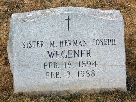 M Herman Joseph Wegener 1894 1988 Find A Grave Memorial