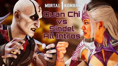 Mortal Kombat 1 Quan Chi Vs Sindel All Intros MK1 Quan Chi Vs Sindel