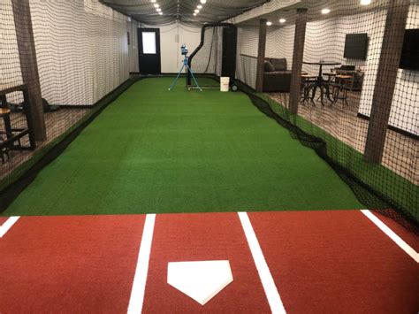 DIY Basement Batting Cage On Deck Sports Batting Cages Indoor