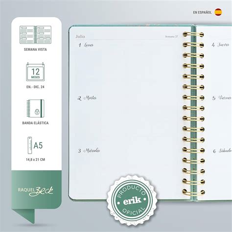 Grupo Erik Agenda Raquel Beck 2024 Agenda 2024 Semana Vista A5
