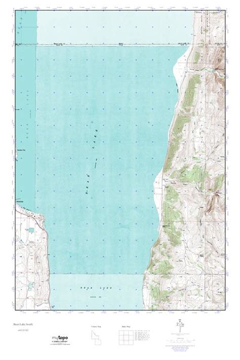 Mytopo Bear Lake South Utah Usgs Quad Topo Map