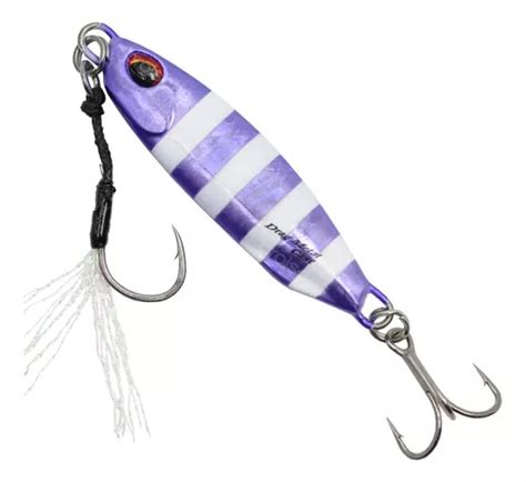 Isca Artificial Micro Jig Duo Drag Metal Cast 15g 5cm Cor Purple Zebra