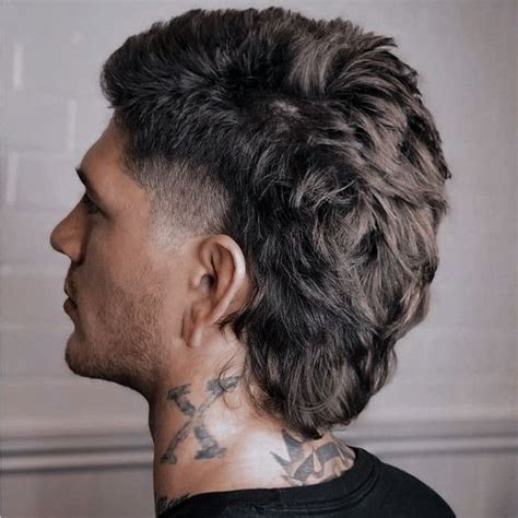 Mohawk Hairstyles Men Men Haircut Curly Hair Mullet Hairstyle Fade