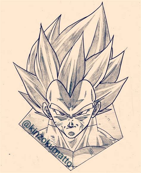 Super Saiyan Vegeta Drawing