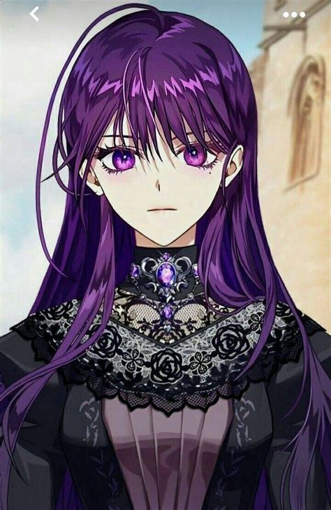 Black Hair Violet Eyes Anime Purple Hair Long Purple Hair Anime Girl