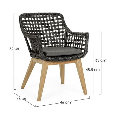 Fauteuil De Jardin Bizzotto Madison Noir Raviday Jardin