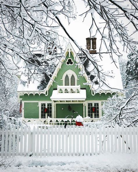 Embrace Winter with These Dreamy Snow-Covered Exteriors - Cottage Journal | Cute house ...