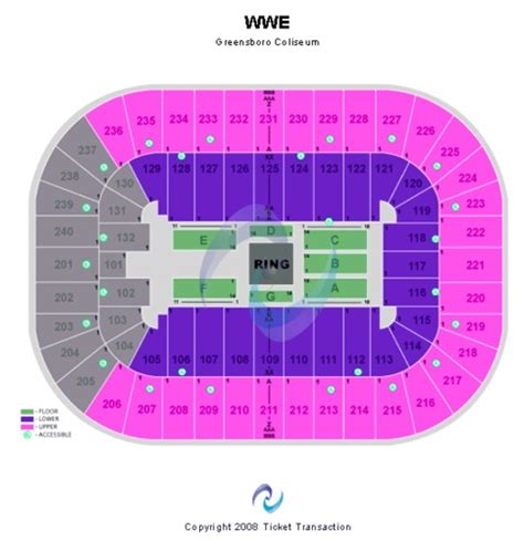 Greensboro Coliseum Seating Chart Wwe Cabinets Matttroy