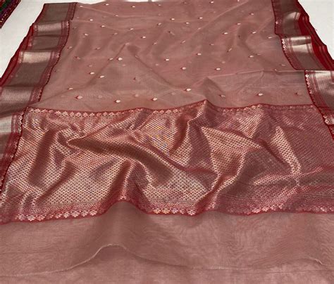 Buy Eunry Color Organza Chanderi Katan Silk Saree SAF 504 Online In