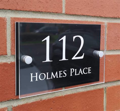 Home Address Plaque Choice Of Colours Completely Customisable