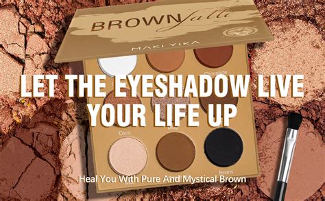Amazon MAKI YIKA Brown Eyeshadows Palette Nude Eye Shadow 9Color