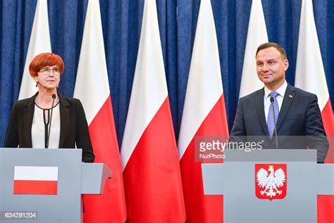 The President of Poland, Andrzej Duda and the Minister of Labour and ...