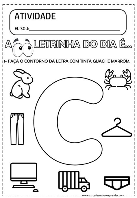 Atividades Da Letra C Para Educa O Infantil Braincp