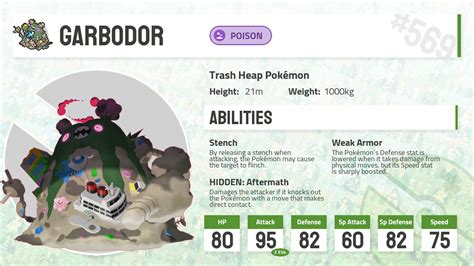 569 Gigantamax Garbodor Pokecharms PokéDex