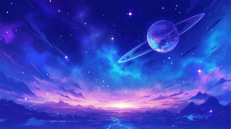 Purple Sky Space Scenery Desktop Wallpaper - Purple Wallpaper 4k