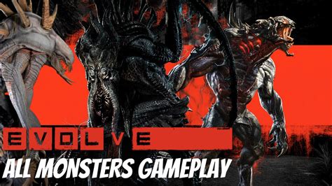 Evolve All Monsters Gameplay All Evolve Stages P Hd Youtube