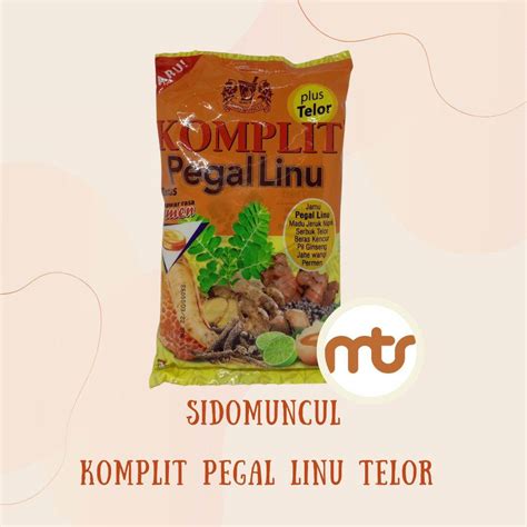 SIDOMUNCUL JAMU KOMPLIT PEGAL LINU PLUS TELOR 5 SACHET Lazada