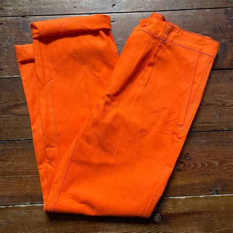 Orange Workwear Trousers 32w 33l Etsy