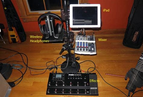 A Guitar Practice Rig Idea For A Small Space