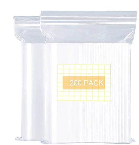 Amazon Small Plastic Bags Pcs Self Locking Reusable Clear Zip