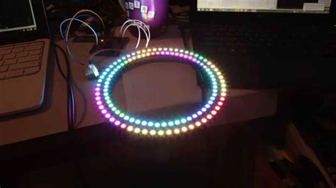 Led Ring Demo Rainbow Youtube