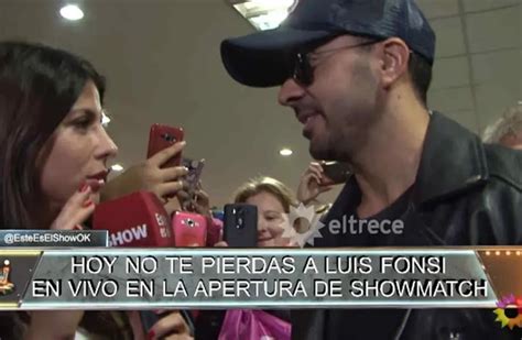 Luis Fonsi Llegó Al País Para La Apertura De Showmatch ¿qué Dijo Sobre