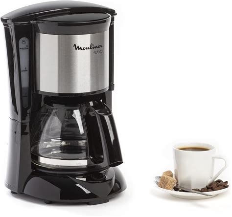 Moulinex Subito Coffee Machine With 6 Cups Black Stainless Steel