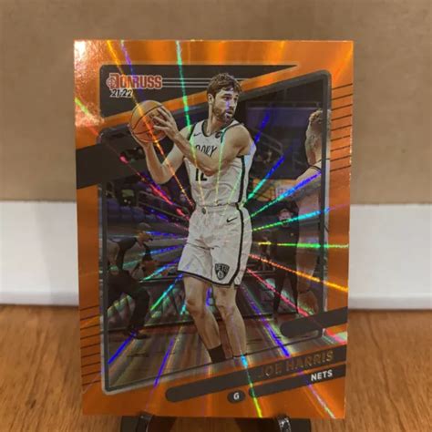 2021 22 PANINI DONRUSS Joe Harris Orange Holo Laser Brooklyn Nets 112