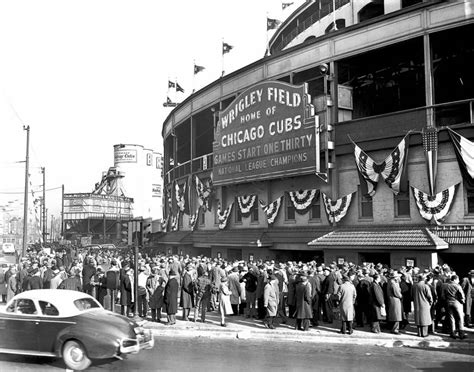 Famous Wrigley Field Marquee Is Back Up Ballpark Digest