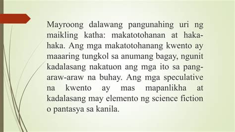 Malikhaing Pagsulat Ng Maikling Kwentopptx