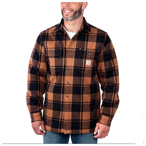 Carhartt Flannel Sherpa Lined Shirt Jacket Casual Jacket Mens Buy