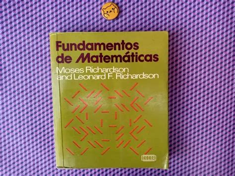 Libro Fundamentos De Matematicas Richardson Meses Sin Intereses