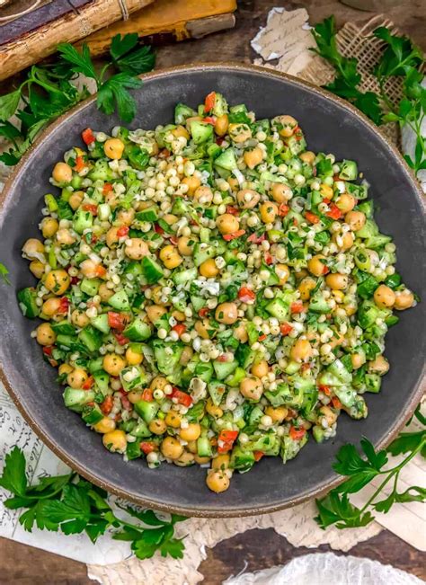 Easy Zaatar Couscous Salad Monkey And Me Kitchen Adventures