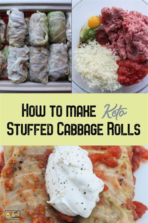 How To Make Keto Stuffed Cabbage Rolls Keto Diet Recipes Keto