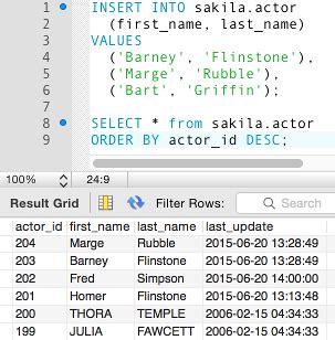 MySQL INSERT Statement