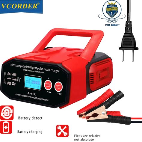 24v 15a 12v 30a Smart Car Battery Charger 400w High Power Pulse Repair All In One