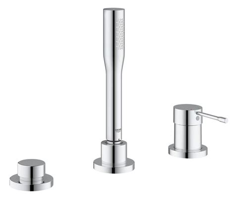 Grohe Essence New Single Lever 3 Hole Chrome Bath Combination