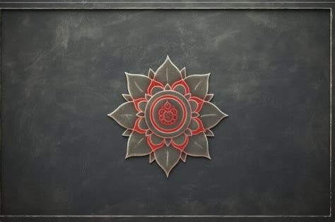 Premium Photo | Root Chakra symbol on blackboard