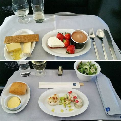 Scandinavian Airlines Business Class Dining