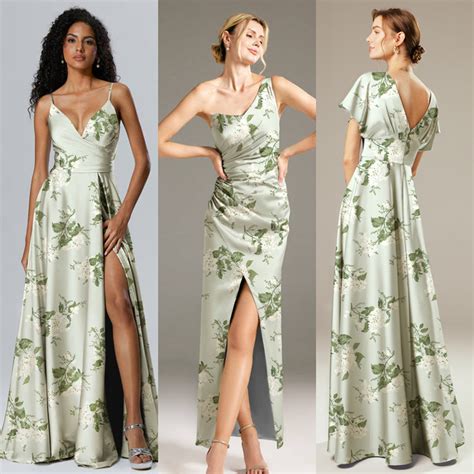 Stunning Green Floral Dresses For A Dreaming Wedding Aw Bridal