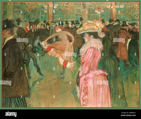 Moulin Rouge 1890 Henri De Toulouse Lautrec French At The Moulin Rouge The Dance Moulin