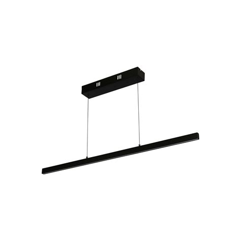 Suspension LED Layla Linear noir hauteur réglable CCT Luminaire fr