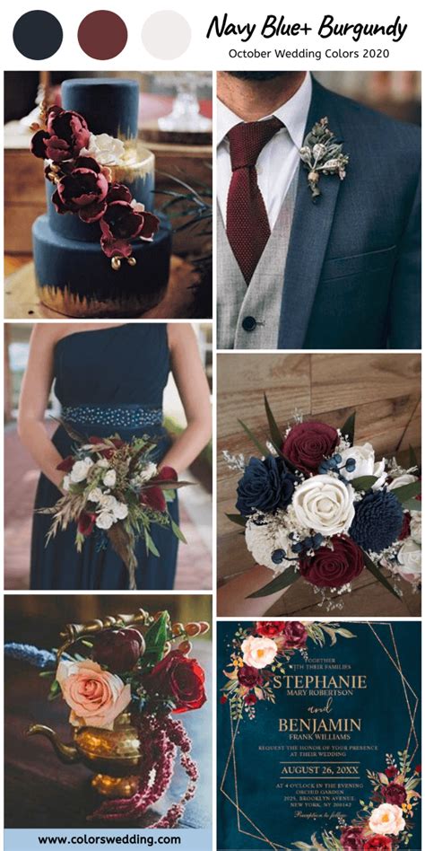 Colors Wedding | 8 Fantastic October Wedding Color Combos for 2020