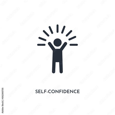 Self Confidence Icon Simple Element Illustration Isolated Trendy